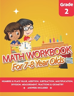 Front cover_Math Workbook for 7-8 Year Olds