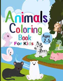 Front cover_Animal Coloring Book for Kids Ages 2-5