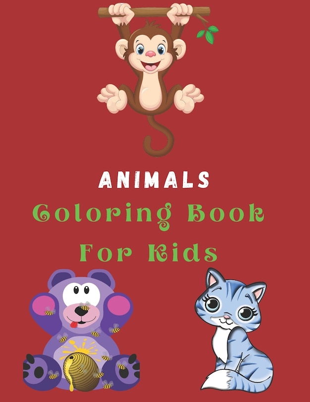 Front cover_Animals Coloring Book For Kids