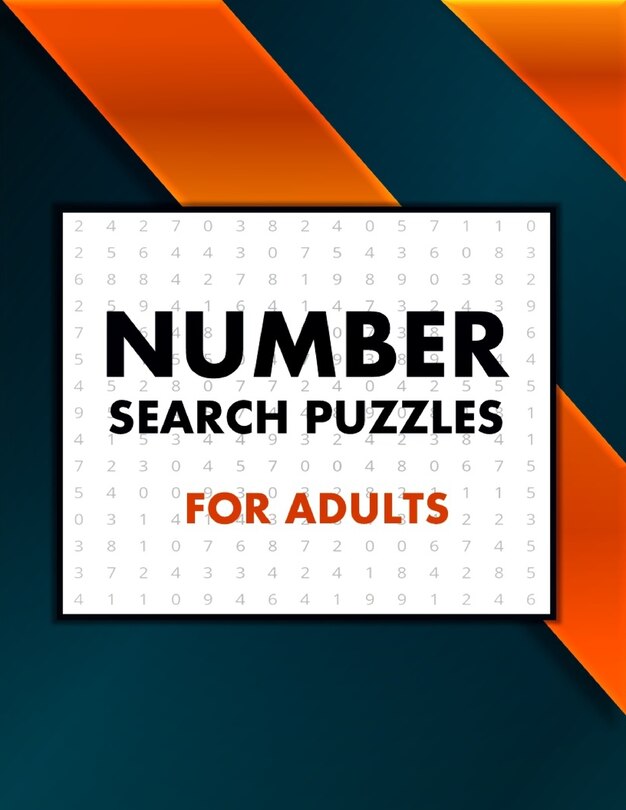 Front cover_Number Search Puzzles For Adults