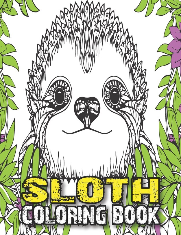 Front cover_Sloth Coloring Book