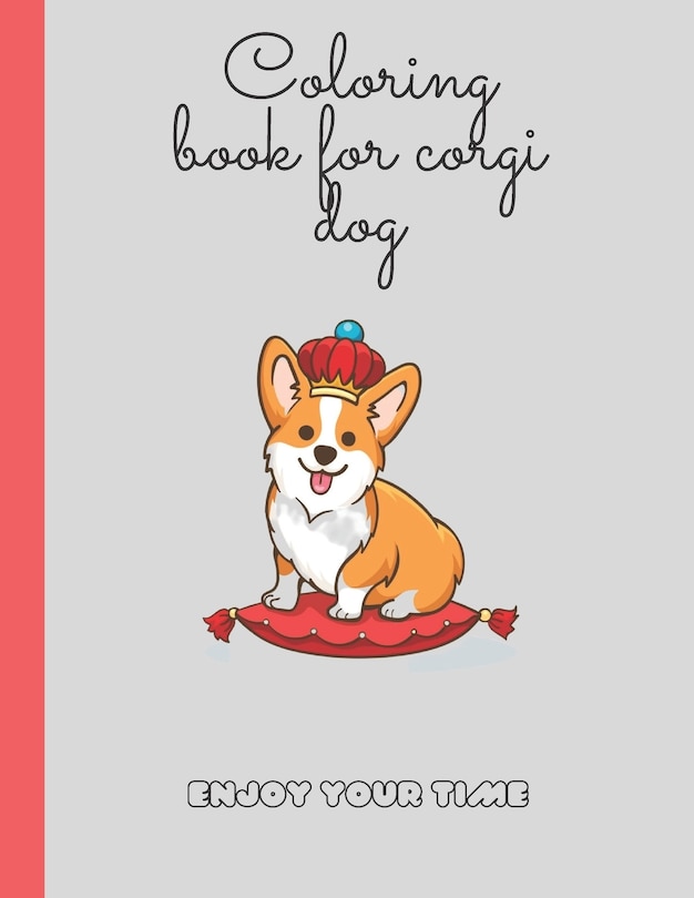 Couverture_colouring book for corgi dog