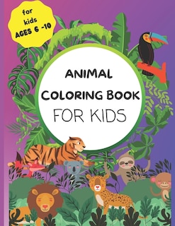 Front cover_Animal Coloring Book For Kids