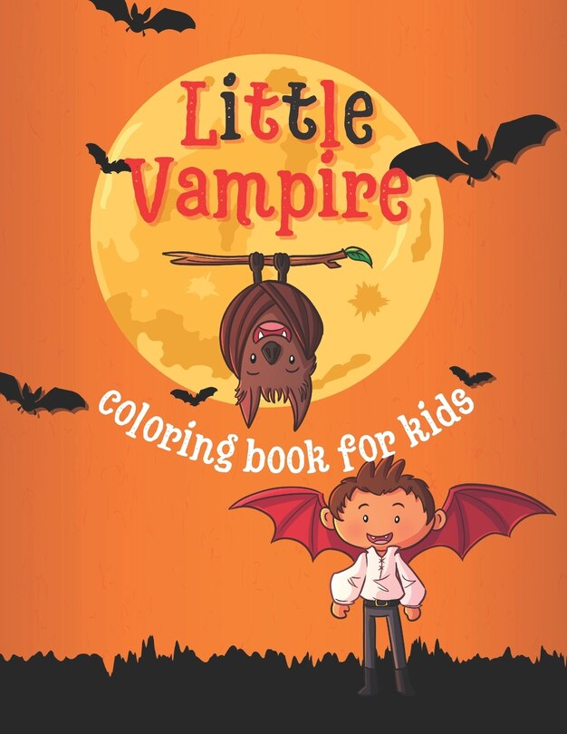 Front cover_Little Vampire Coloring Book for Kids