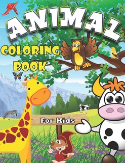 Front cover_Animal Coloring Book for Kids