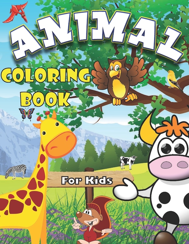 Front cover_Animal Coloring Book for Kids