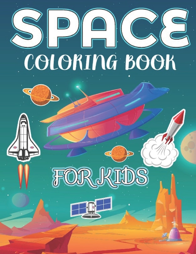 Couverture_Space coloring book for Kids