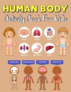 Front cover_human body activity book for kids