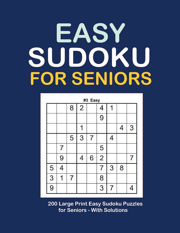 Couverture_Easy Sudoku For Seniors