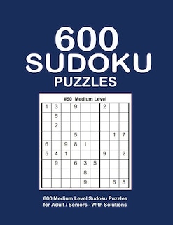 Front cover_600 Sudoku Puzzles