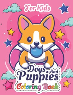 Front cover_Dogs And Puppies Coloring Book For Kids
