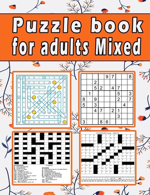 Couverture_Puzzle book for adults Mixed