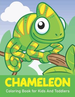 Front cover_Chameleon Coloring Book for Kids And Toddlers