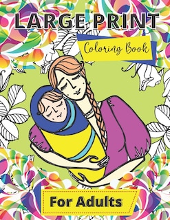 Front cover_Large Print Adult Coloring Book