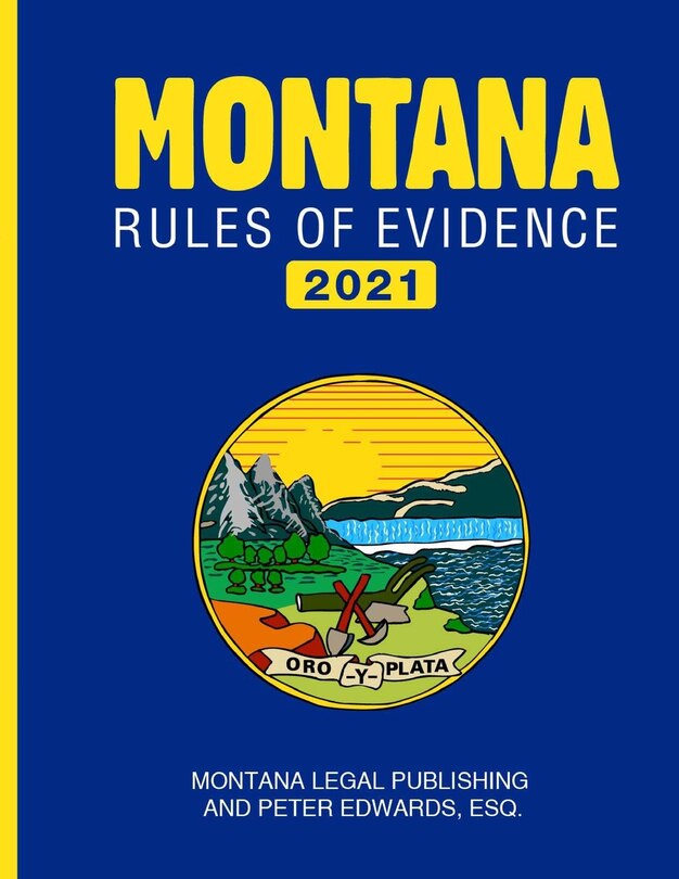 Front cover_Montana Rules of Evidence