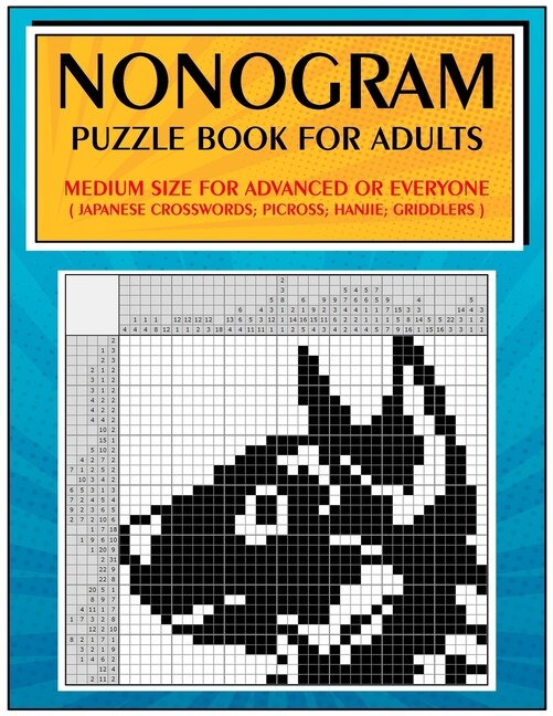 Front cover_Nonogram Puzzle Book for Adults