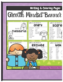 Growth Mindset Banner: Goal Setting and Reflection Journals for Kids