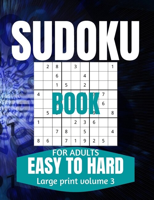 Couverture_Sudoku Book For Adults Easy To Hard