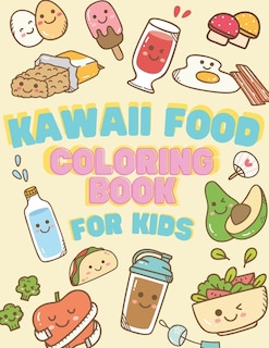 Front cover_Kawaii Food Coloring book for Kids