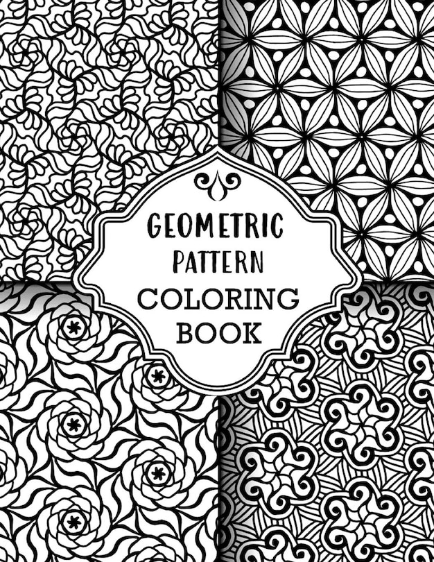 Front cover_Geometric Pattern Coloring Book