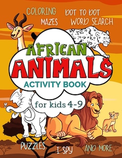 Couverture_African Animals Activity Book for Kids 4-9