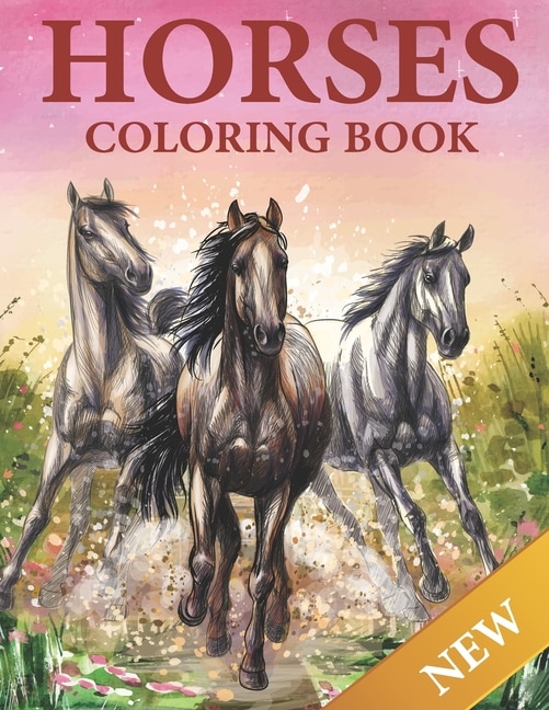 Front cover_Horses Coloring Book