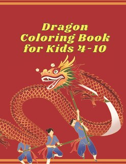 Front cover_Dragon coloring book for kids 4-10