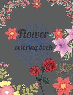 Front cover_Flower coloring book