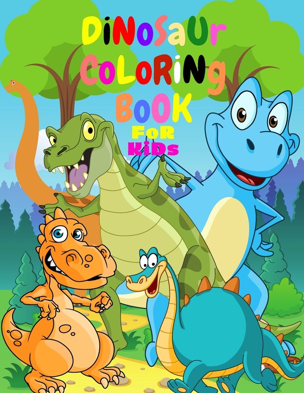 Front cover_Dinosaur Coloring Book for Kids