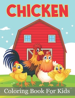 Front cover_Chicken Coloring Book For Kids