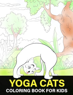 Front cover_Yoga Cats Coloring Book For Kids
