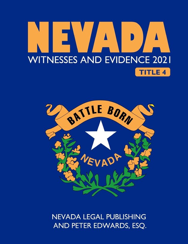 Front cover_Nevada Witnesses and Evidence 2021