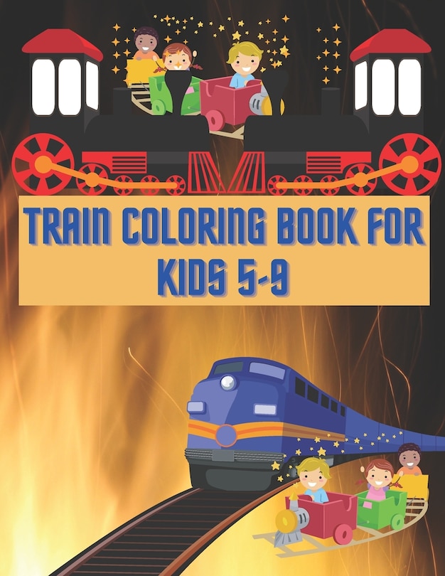 Couverture_Train Coloring Book For Kids 5-9