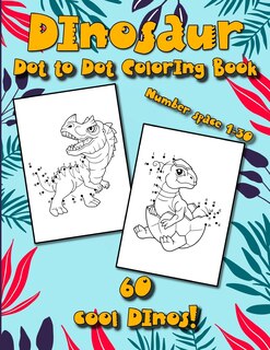 Front cover_Dinosaur Dot to Dot Coloring Book