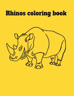 Rhinos coloring book