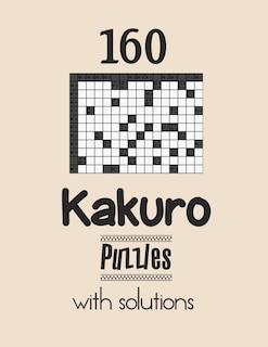 Front cover_160 Kakuro Puzzles with solutions