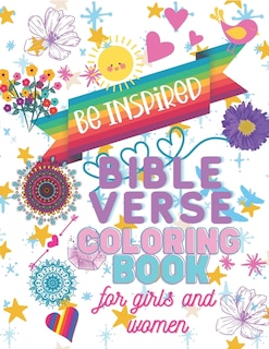 Front cover_Be Inspired - Bible Verse Coloring Book For Girls And Women
