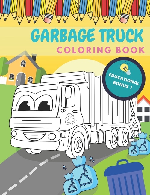 Front cover_Garbage Truck Coloring Book