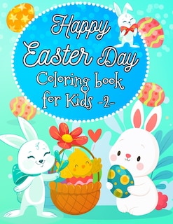 Couverture_Happy easter day, colorinig book for kids -2-