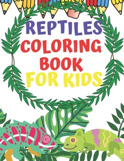 Front cover_Reptiles Coloring Book For Kids