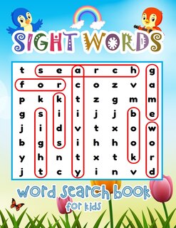 Sight Words Word Search Book for Kids: Happy Birds Sight Words Learning Materials Brain Quest Curriculum Activities Workbook Worksheet Book Word Search Puzzles for clever kids, curriculum homeschool, activity books, classroom books, games