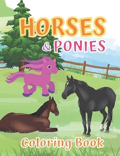 Front cover_Horses and Ponies Coloring Book