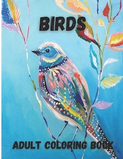 Front cover_Birds Adult Coloring Book