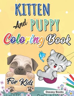 Couverture_Kitten And Puppy Coloring Book for kids