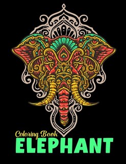 Front cover_Elephant coloring book
