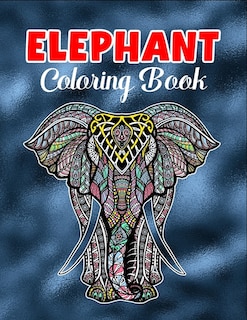 Front cover_Elephant coloring book