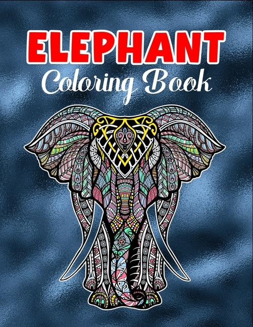 Front cover_Elephant coloring book