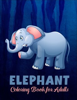 Front cover_Elephant coloring book for adults