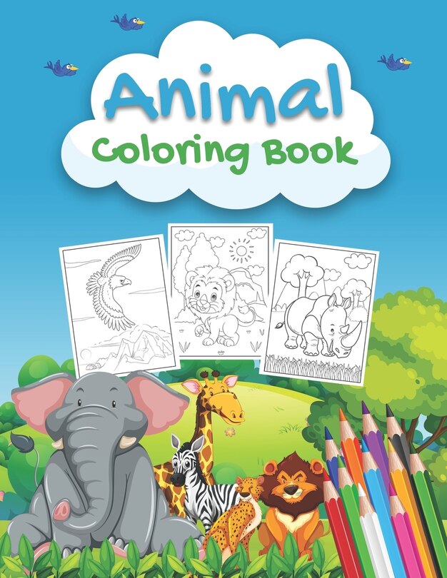 Front cover_Animal Coloring Book