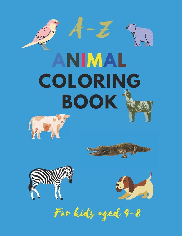 Front cover_A-Z animals coloring book